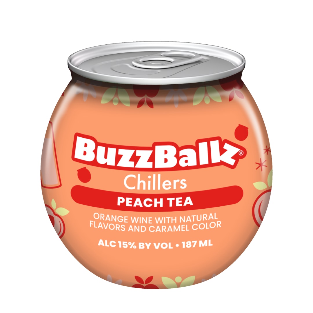 BuzzBallz Peach Tea Chillers 187ml 30 Proof