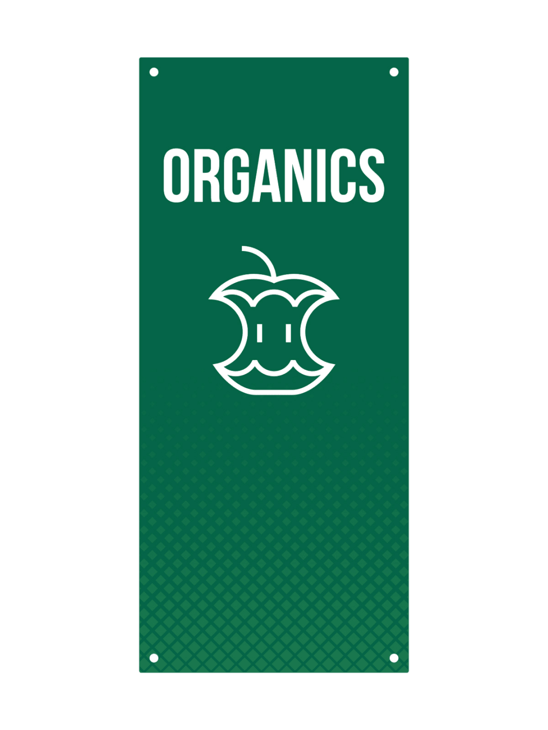  FUSION - Sign - Door - Organics - Green
