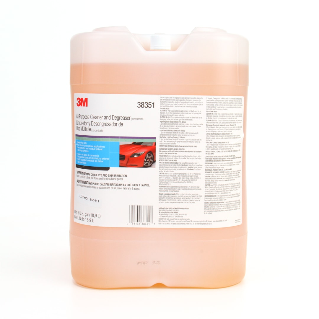 3M™ Body Shop Clean-Up™ Cam Temizleyici, 18,9 L, 38351