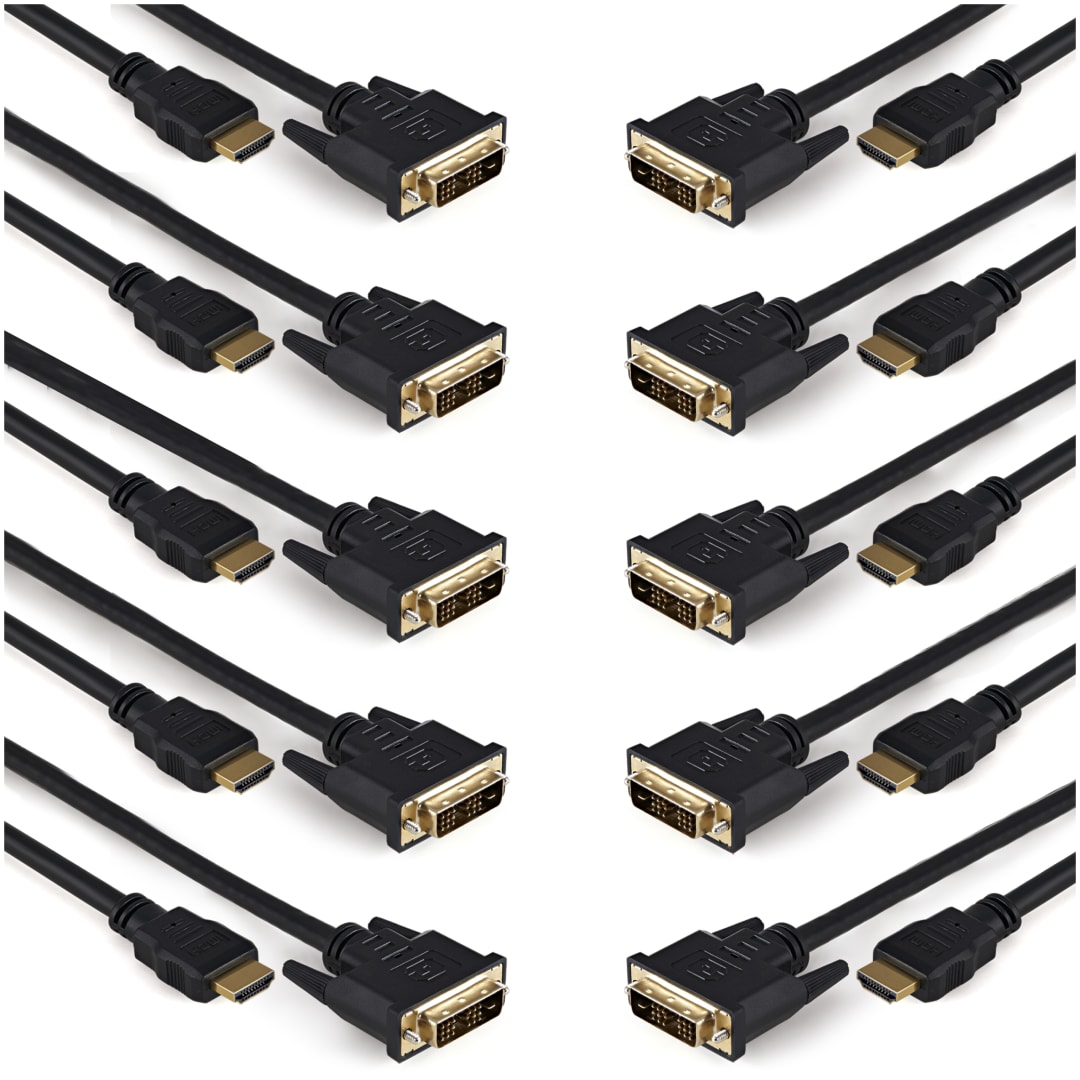 3 ft HDMI to DVI-D Cable - M/M - 10 Pack