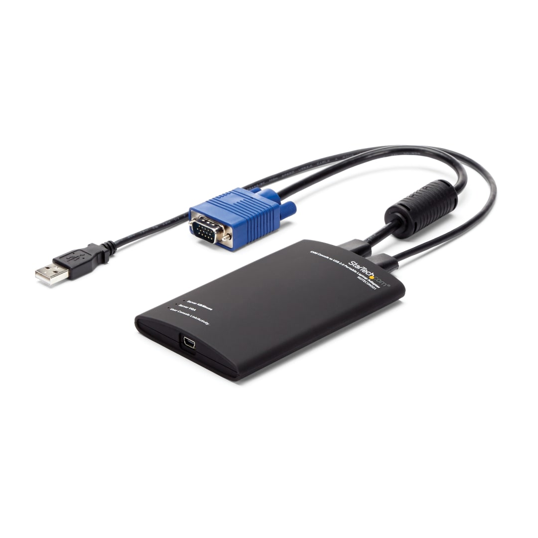 KVM to USB 2.0 Laptop Crash Cart Converter