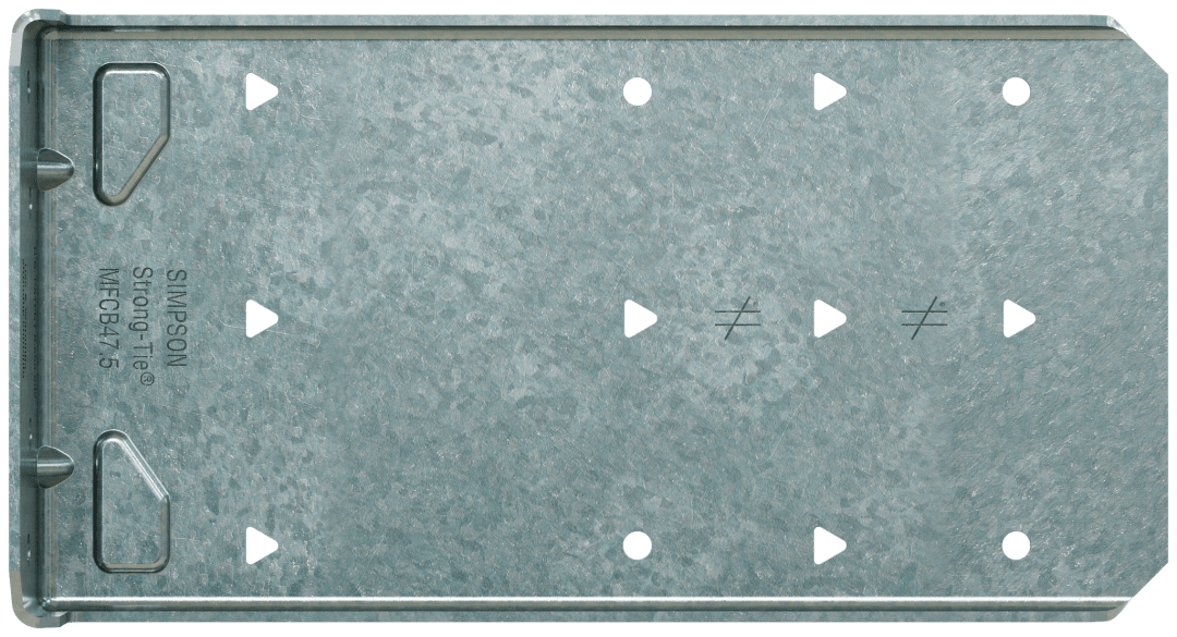 Simpson Strong-Tie MFCB47.5-R25 MFCB 7-1/2 in. Bypass Framing Fixed-Clip Connector (25-Qty)