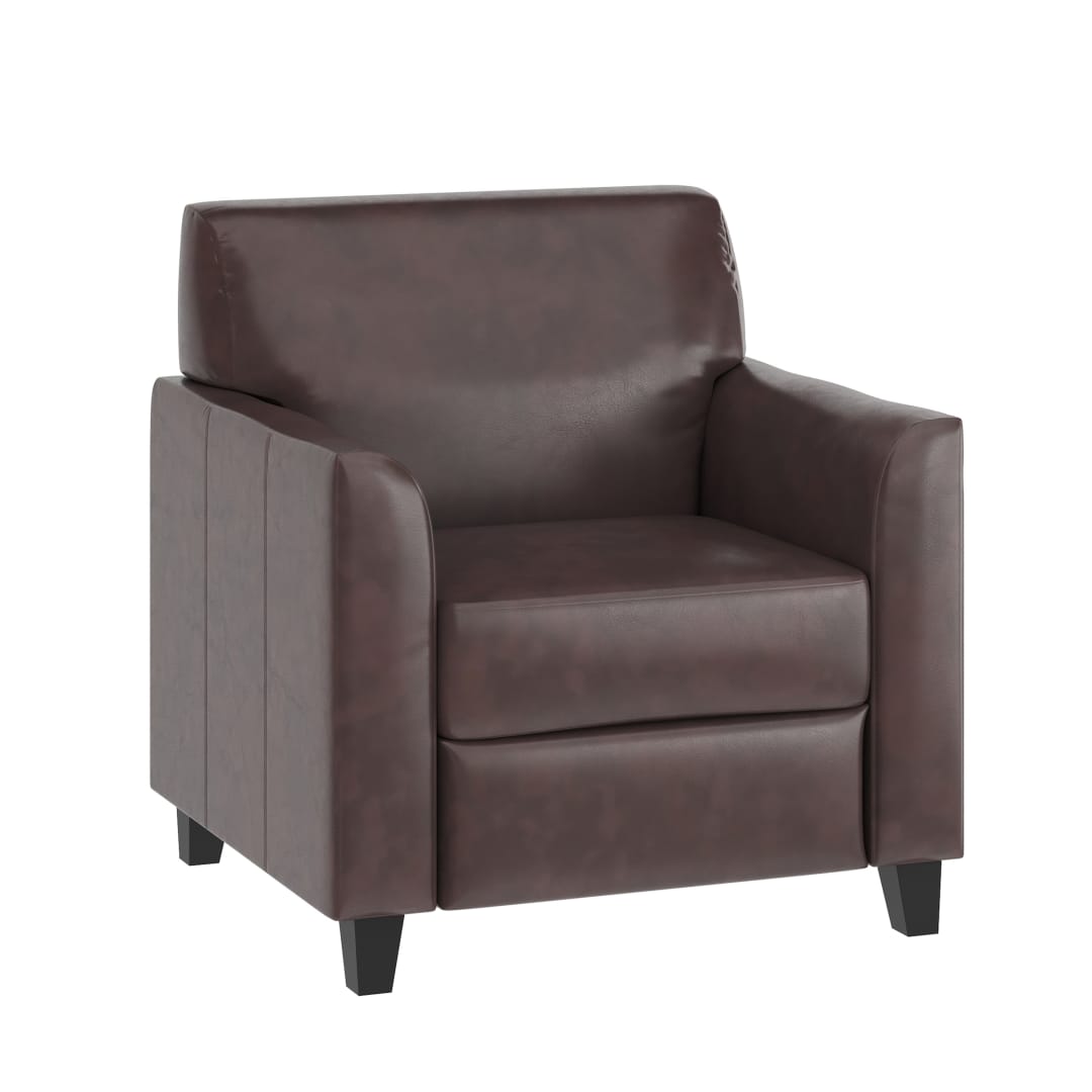 HERCULES Diplomat Series Brown LeatherSoft Chair