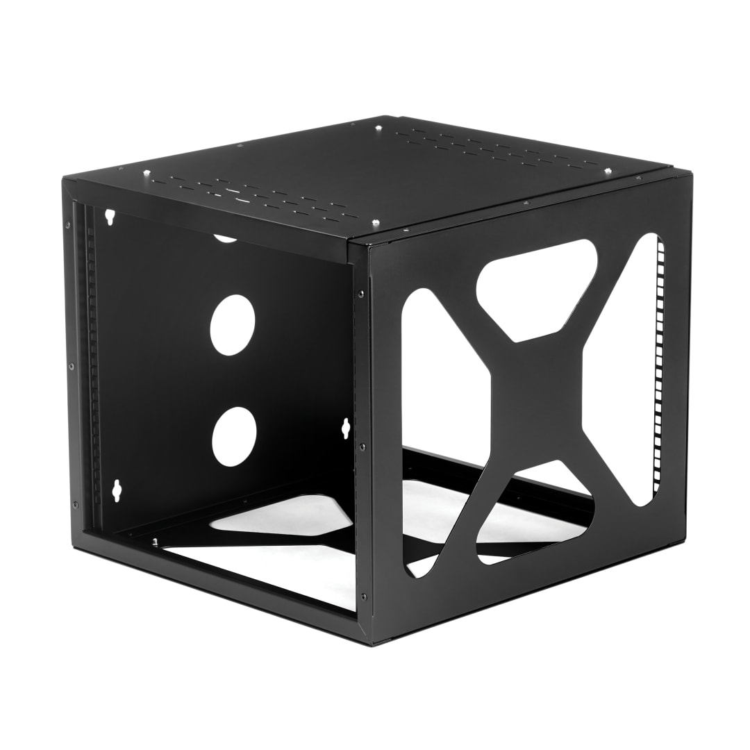 8U 19in Wall Side Mount Open Frame Rack Cabinet