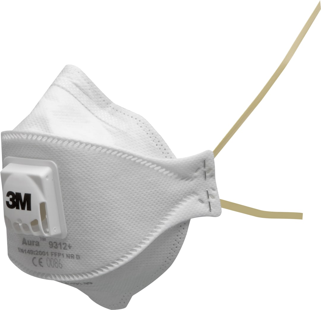 3M™ Aura™ Partikül Solunum Maskesi, FFP1, Valfli, 9312+