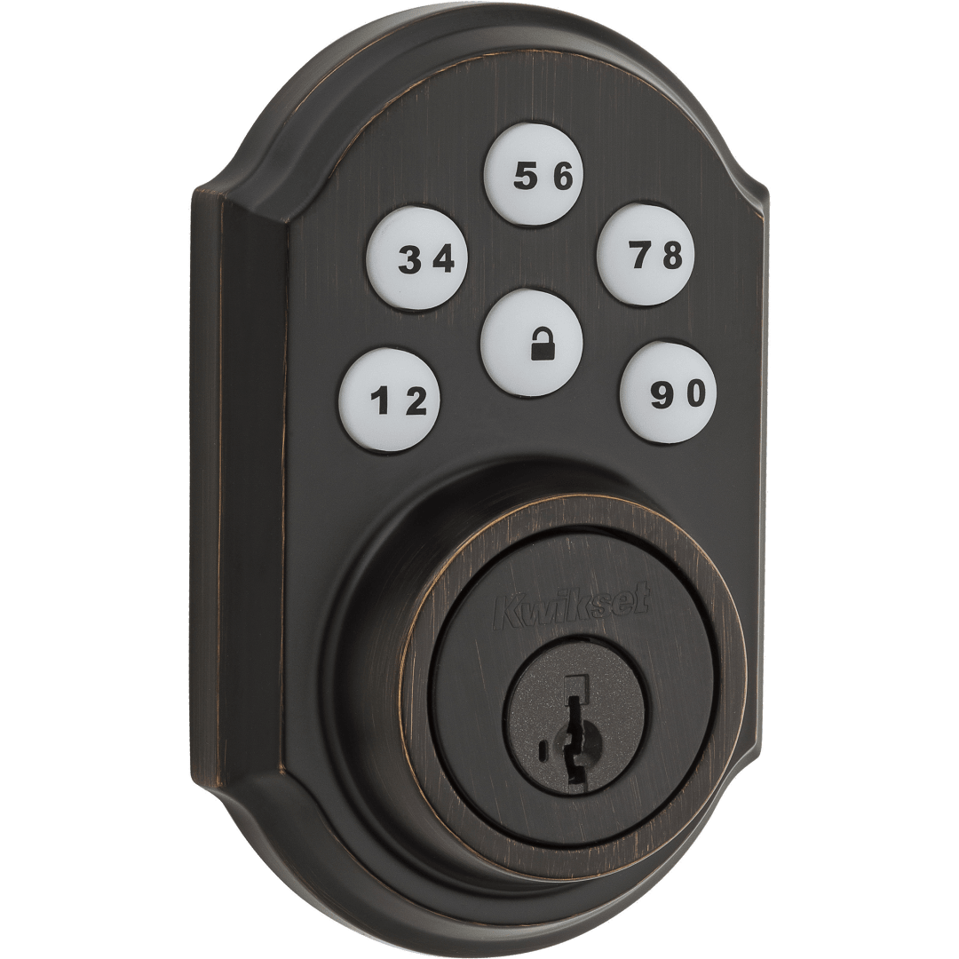 910 SmartCode® Electronic UL Deadbolt featuring SmartKey Security™ and Z-Wave Technology in Venetian Bronze