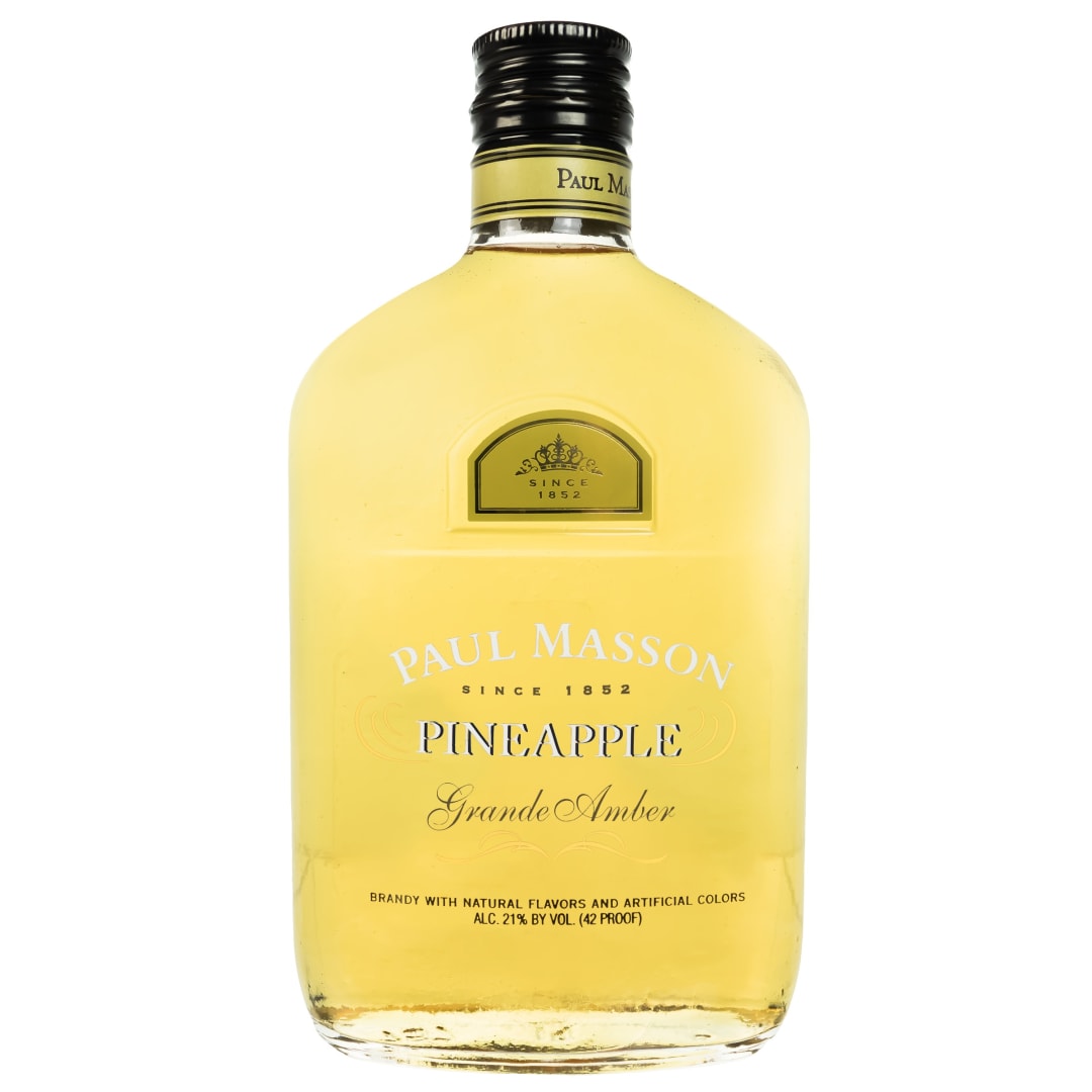 Paul Masson Grand Amber Pineapple Brandy 375ml 42 Proof