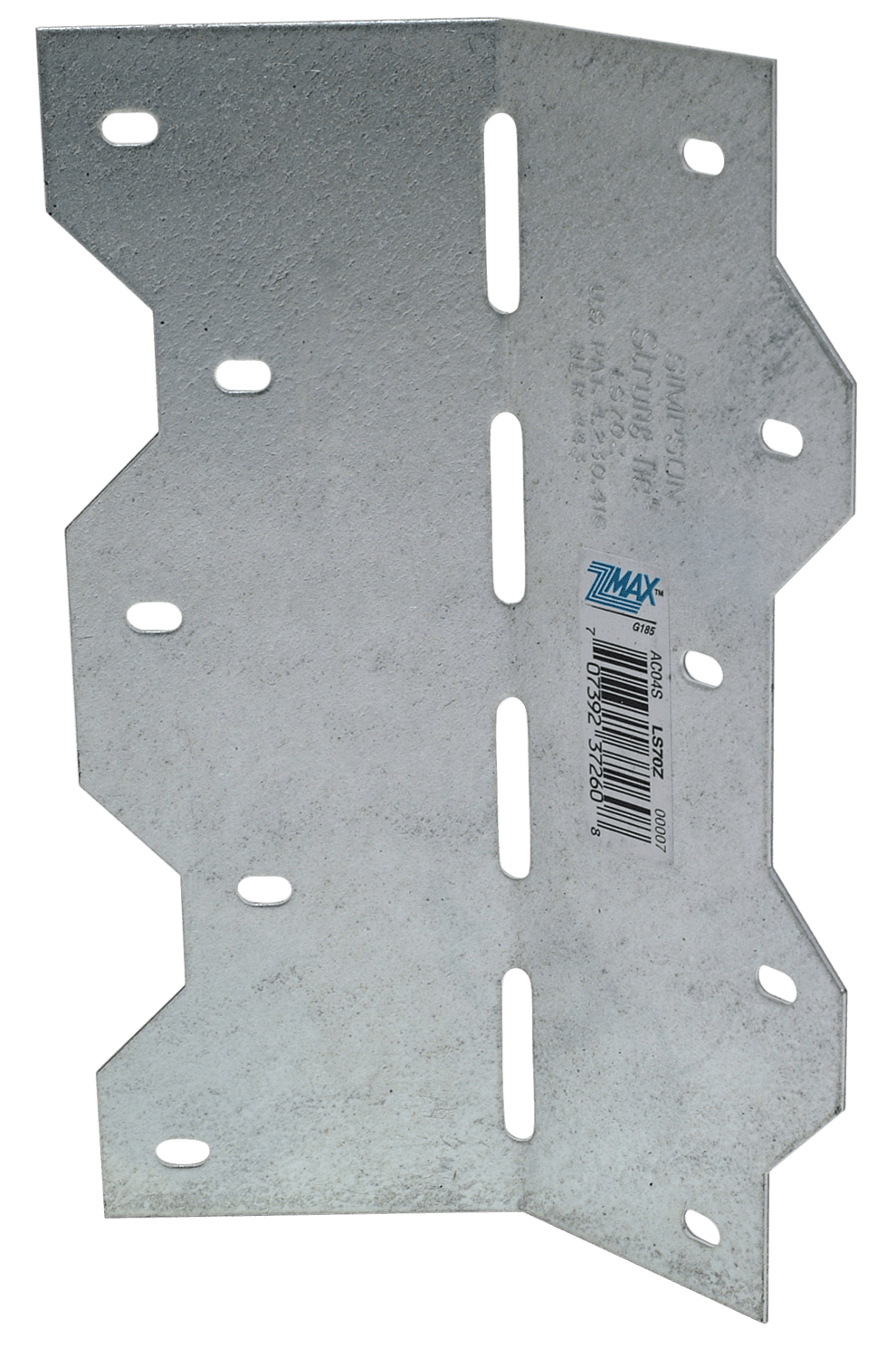 Simpson Strong-Tie LS70Z LS 6-3/8 in. 18-Gauge ZMAX® Galvanized Adjustable L Angle (Pack of 3000)