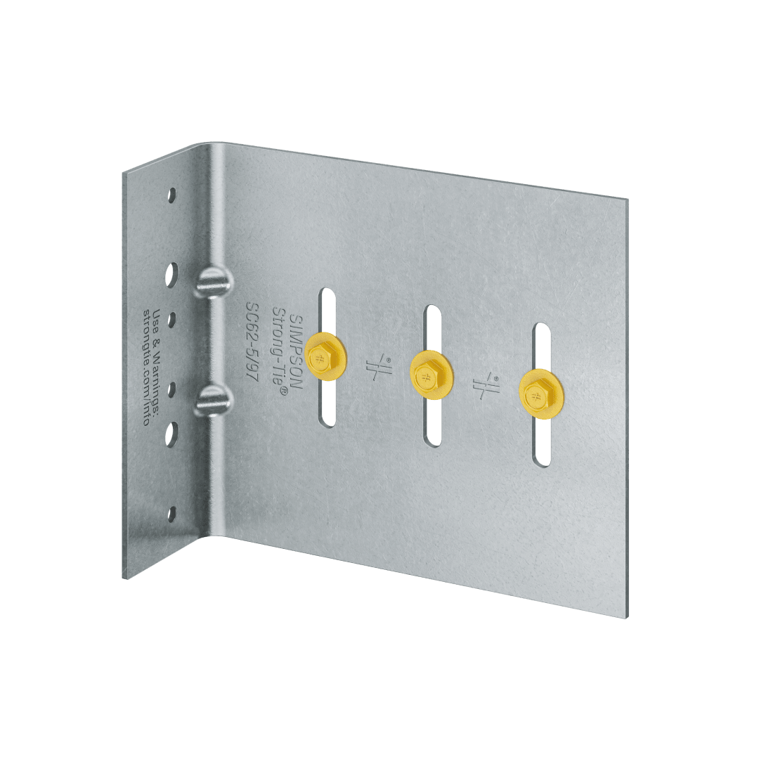 Simpson Strong-Tie SC62-5/97-KT25 SC 6 in. 12 ga. Bypass Framing Slide-Clip Connector w/ Screws (Qty-25) (Pack of 96)