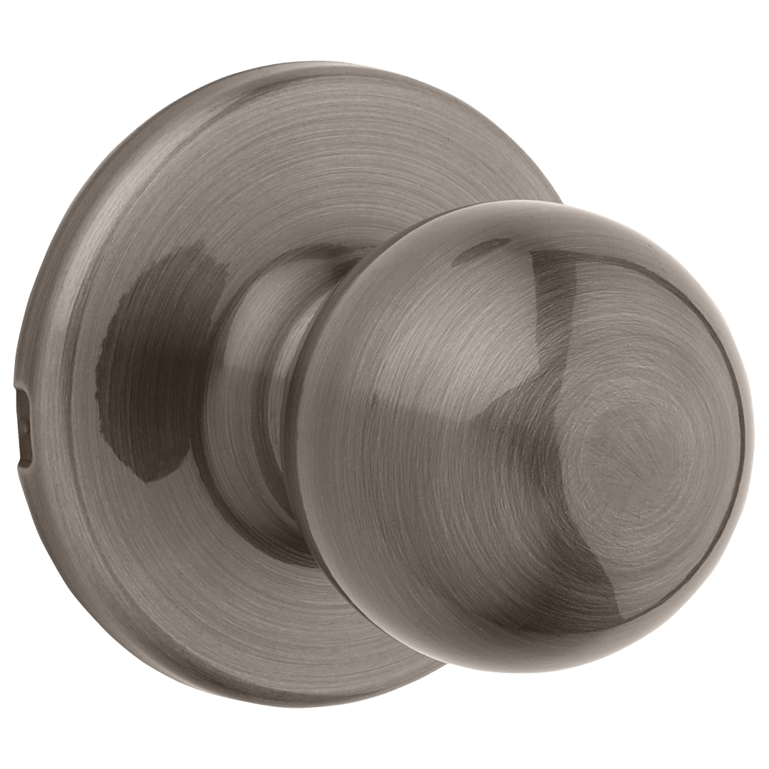 Polo Hall/Closet Knob in Antique Nickel