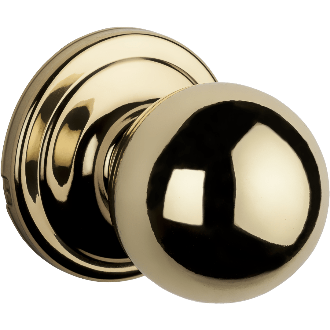 Circa Hall/Closet Knob in Polished Brass