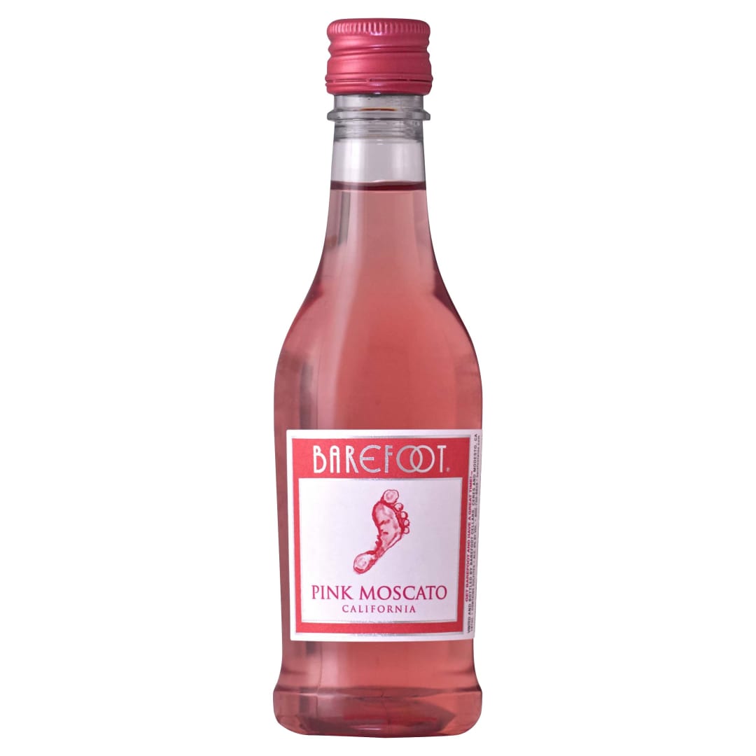 Barefoot Cellars Pink Moscato Wine Single Serve 187ml