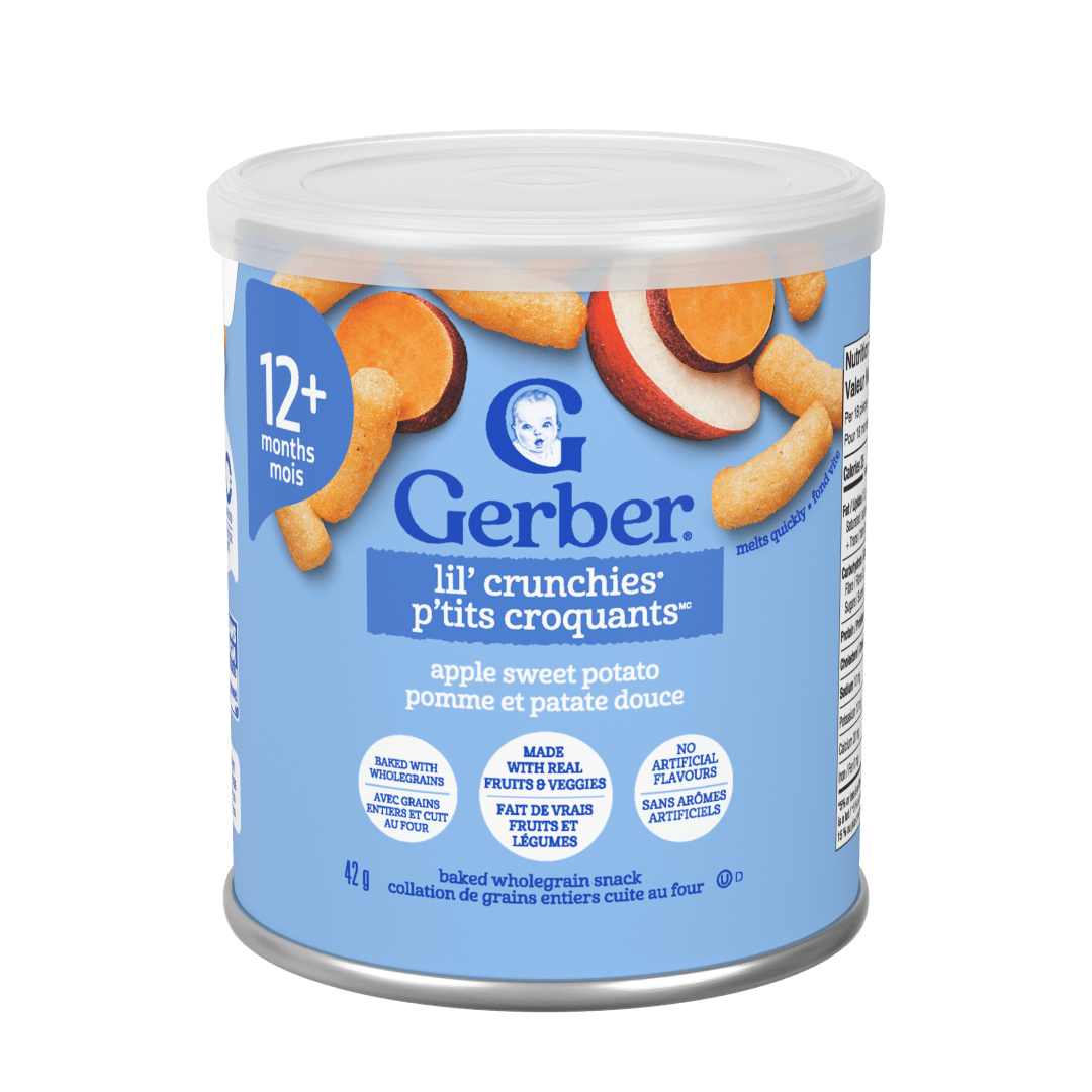 GERBER LIL'CRUNCHIES AppSwtPto 6x42g CA