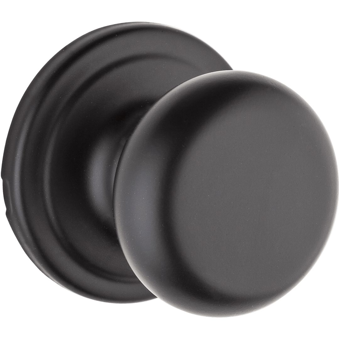 Hancock Hall/Closet Doorknob in Matte Black with Microban Protection