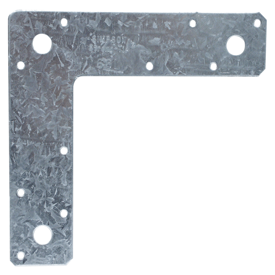 Simpson Strong-Tie 66L 6 in. x 6 in. 14-Gauge Galvanized L Strap