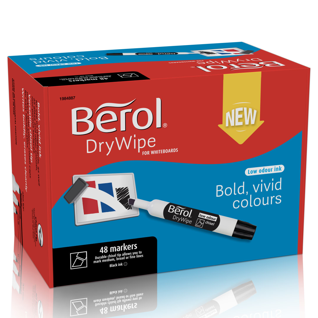 BEROL DRYWIPE MKR CHIS BLK CLSPK48