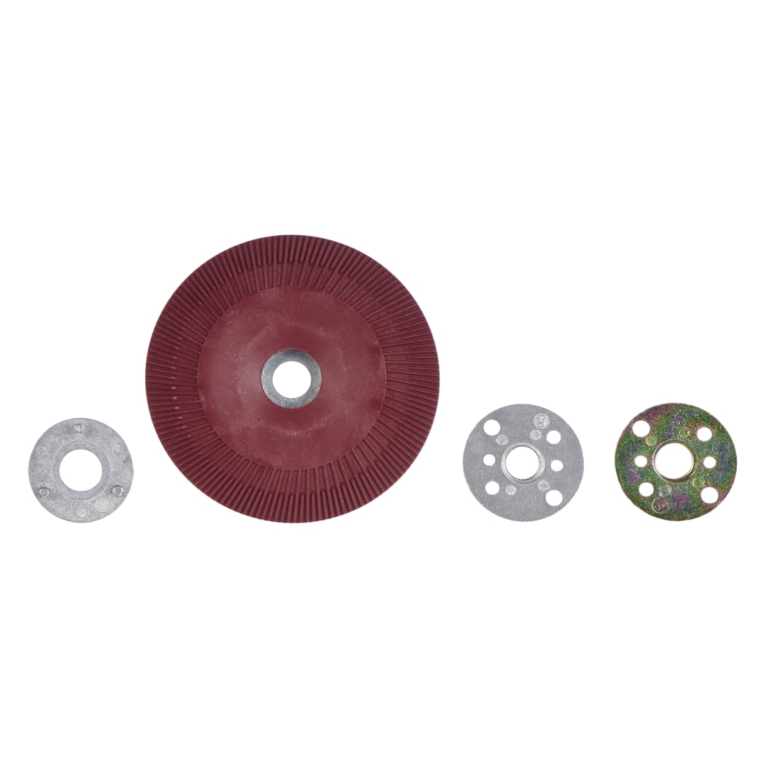 3M™ Hochleistungsstützteller gerippt, rot, 115 mm, M14, gerippt, sehr hart