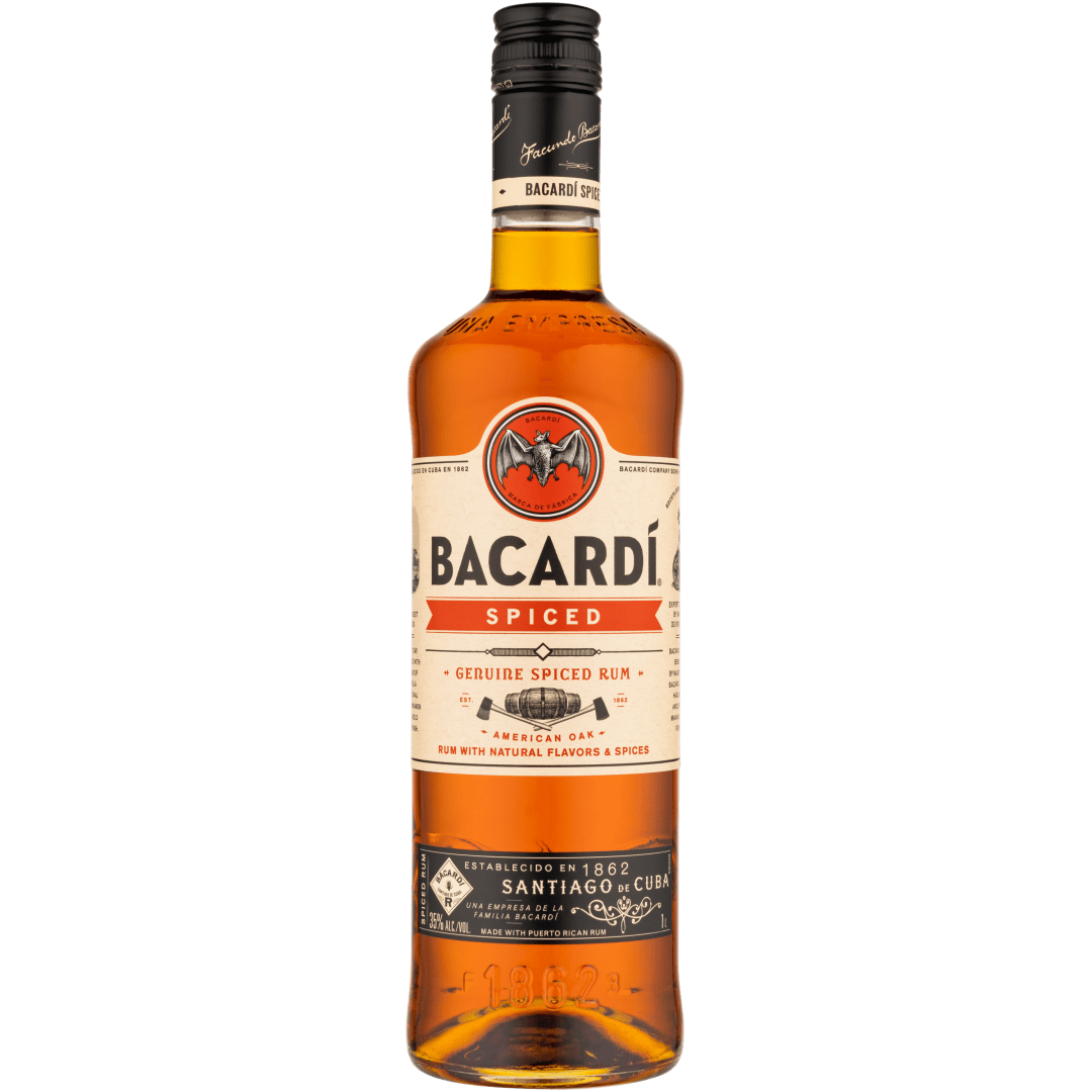Bacardi Spiced Rum, Gluten Free 35% 1L