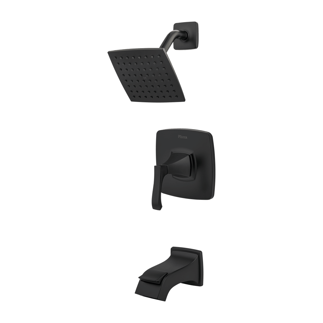 Venturi 1-Handle Tub & Shower Faucet in Matte Black