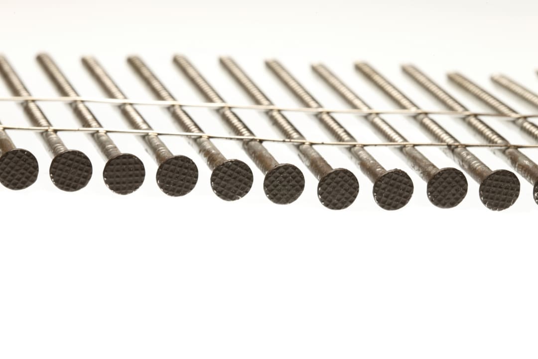 Simpson Strong-Tie S13A200CCB 15° Wire Coil, Painted Full Round Head, Ring-Shank Nail — 2 in. x .092 in. Type 304, Dark Brown (3600-Qty) (Pack of 90)