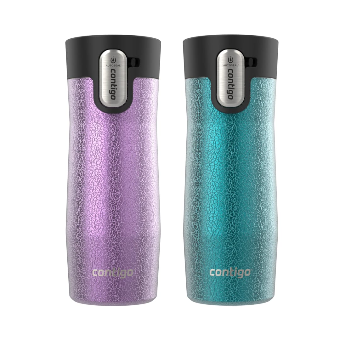 Contigo® AUTOSEAL® West Loop Vacuum-Insulated Stainless Steel Travel Mug with Easy-Clean Lid, 16 oz, 2-Pack