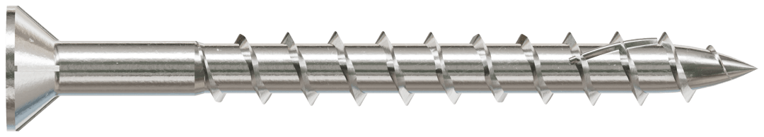 Simpson Strong-Tie S10250WP1 Deck-Drive™ DWP WOOD SS Screw — #10 x 2-1/2 in. T25, Flat Head, Type 305 (1 lb.)