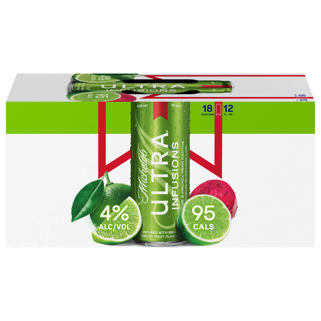 Michelob Ultra Lime Cactus Beer 18 - 12 fl oz Slim Cans