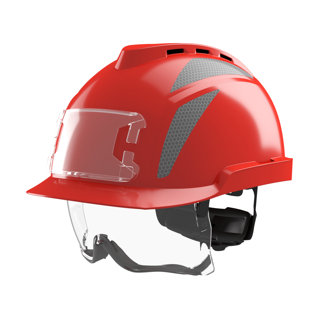 V-Gard® 930 Vented Safety Helmet with Integrated Over Spectacles