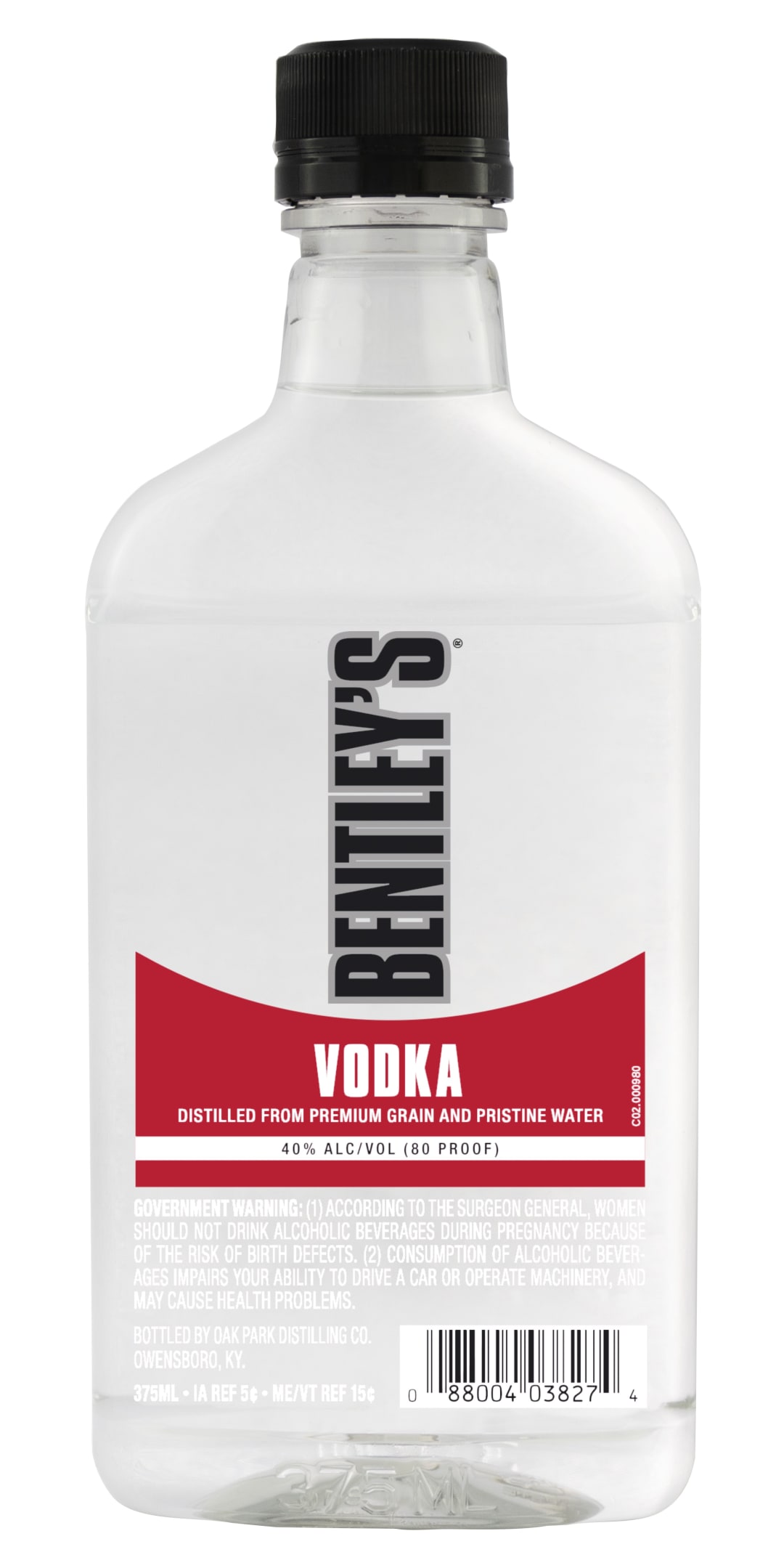 Bentley's Vodka 375ml 80 Proof