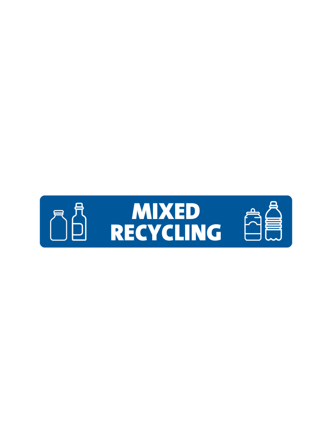 EXPRESSION - Label - Mixed Recycling - Blue
