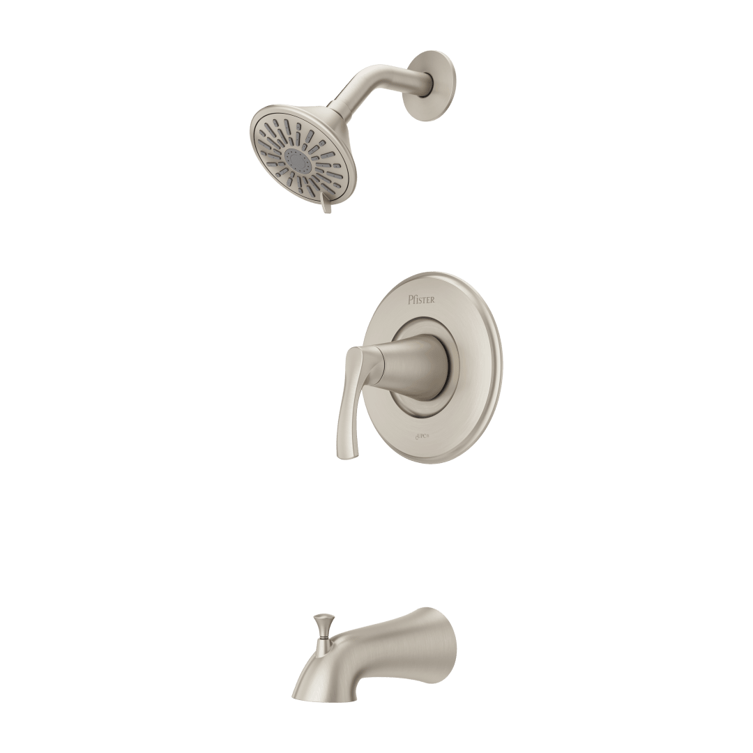 Masey 1-Handle Tub & Shower Faucet in Brushed Nickel