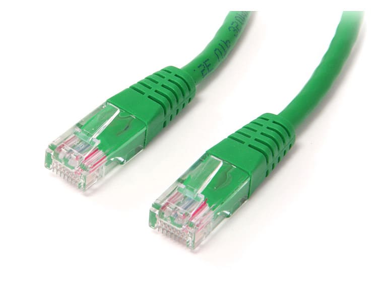 15 m Green Molded Cat5e UTP Patch Cable