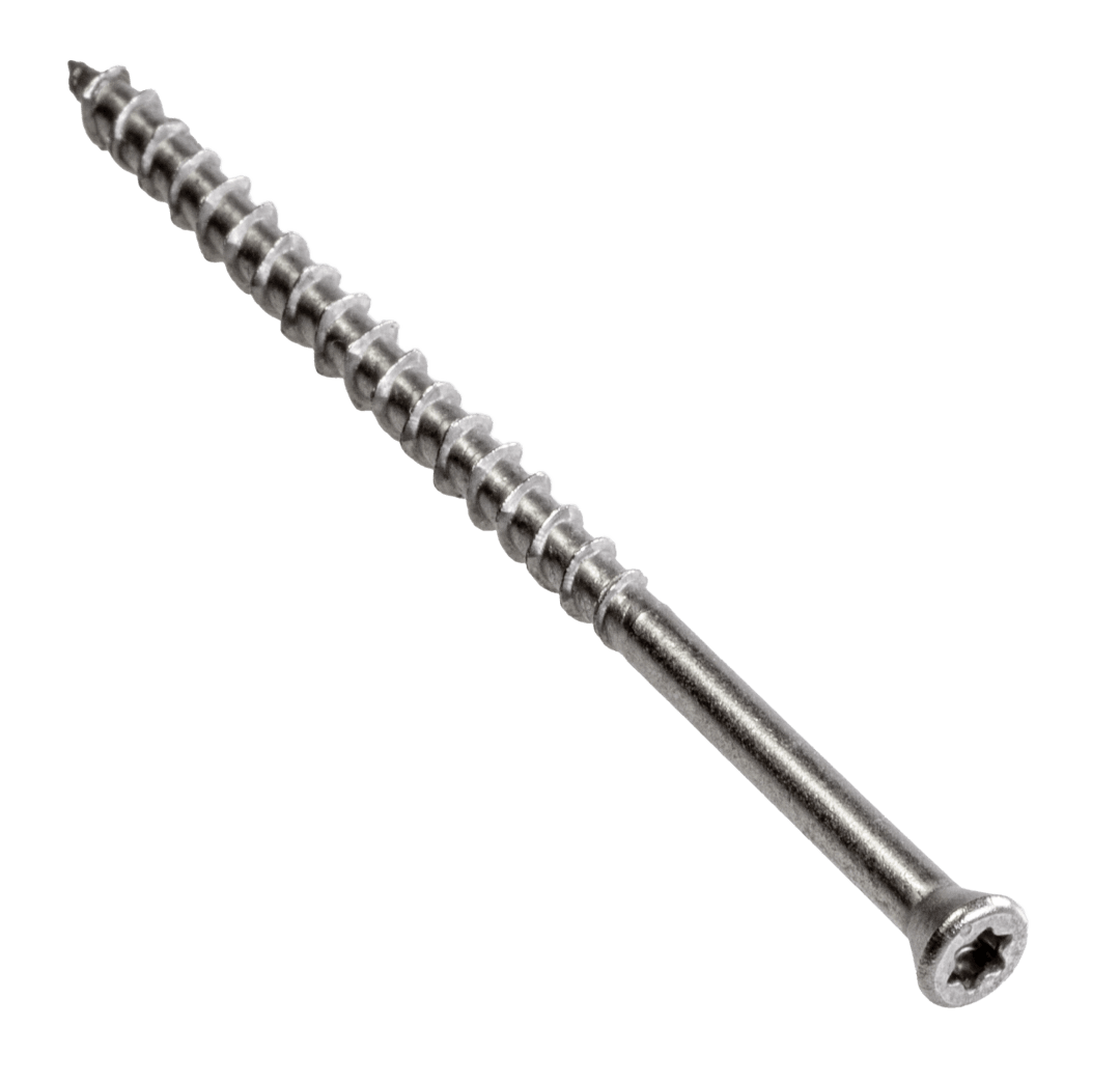 Simpson Strong-Tie T07300WCI Deck-Drive™ DWP WOOD SS Screw — #7 x 3 in. T-15, Trim Head, Type 316, Tan 03 (1750-Qty) (Pack of 64)