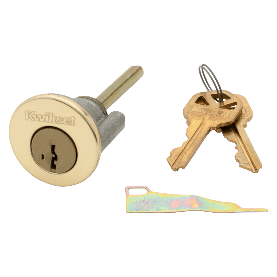 SmartKey Cylinder for 660 Deadbolt in Polished Brass Finish