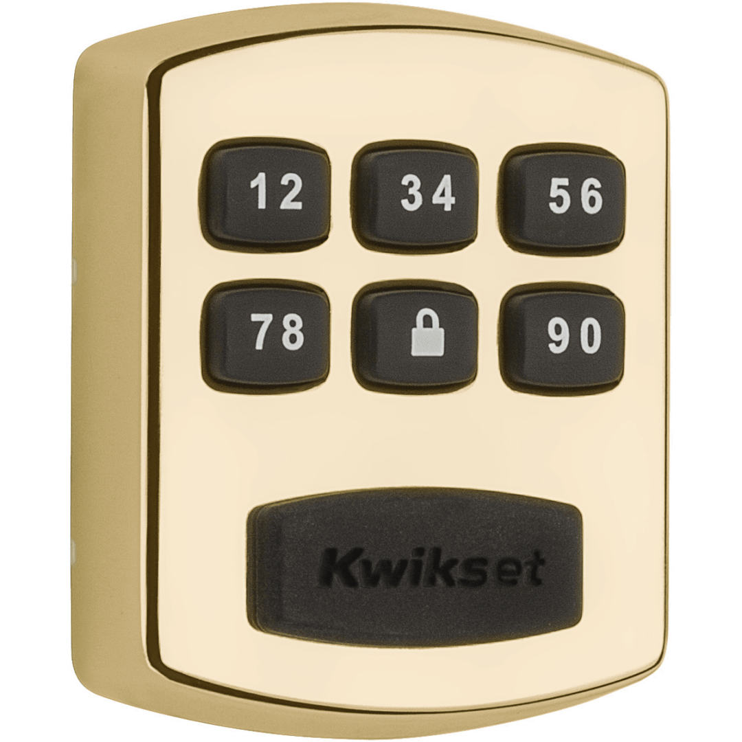 905 Keywayless Electronic Deadbolt in Polished Brass