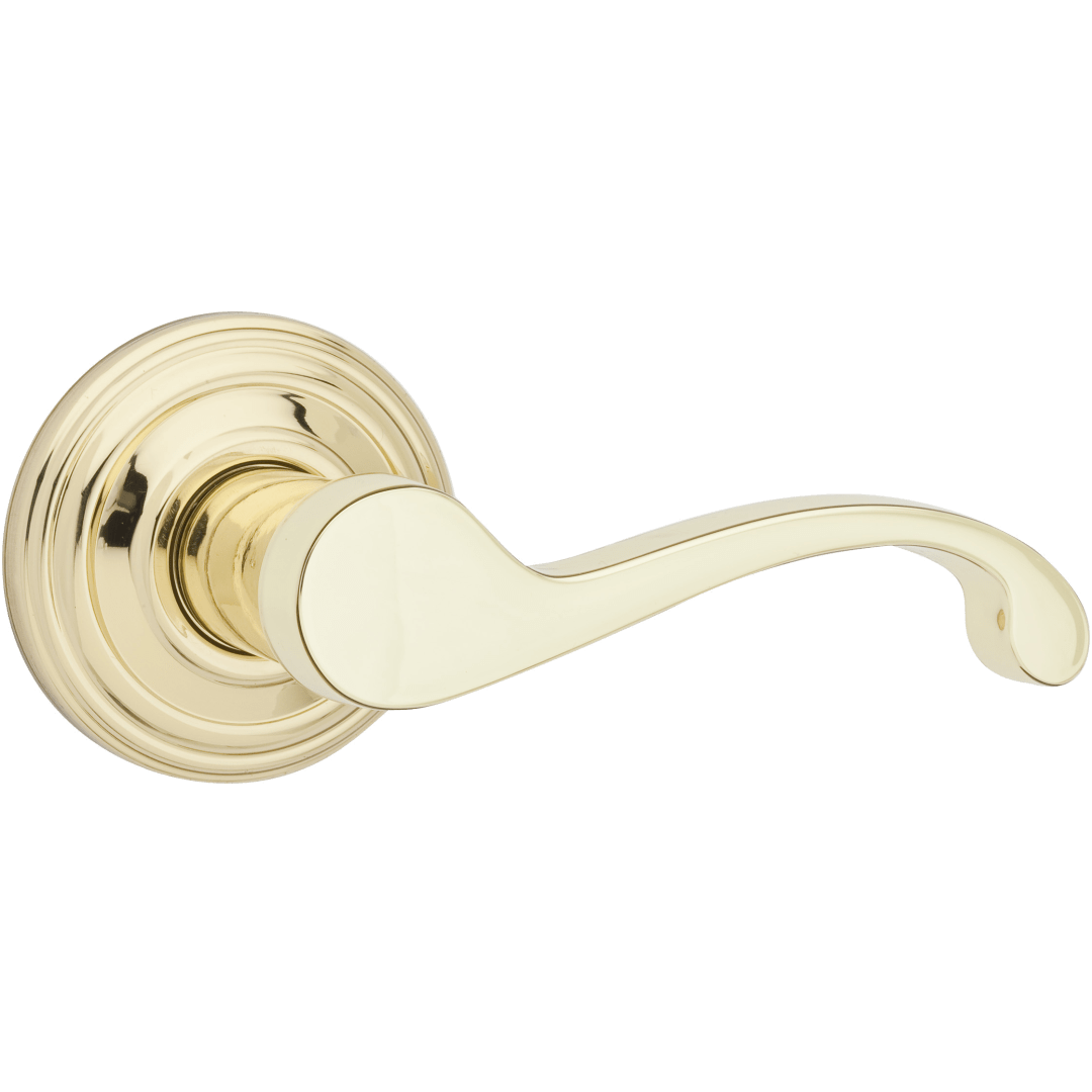 Commonwealth Hall/Closet Lever in Polished Brass