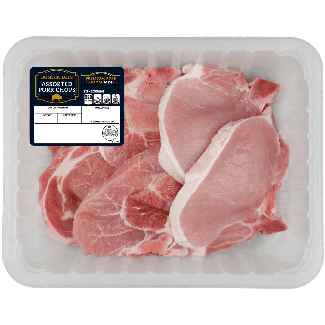 Bone-In Pork Loin Assorted Chops, 8 Pack