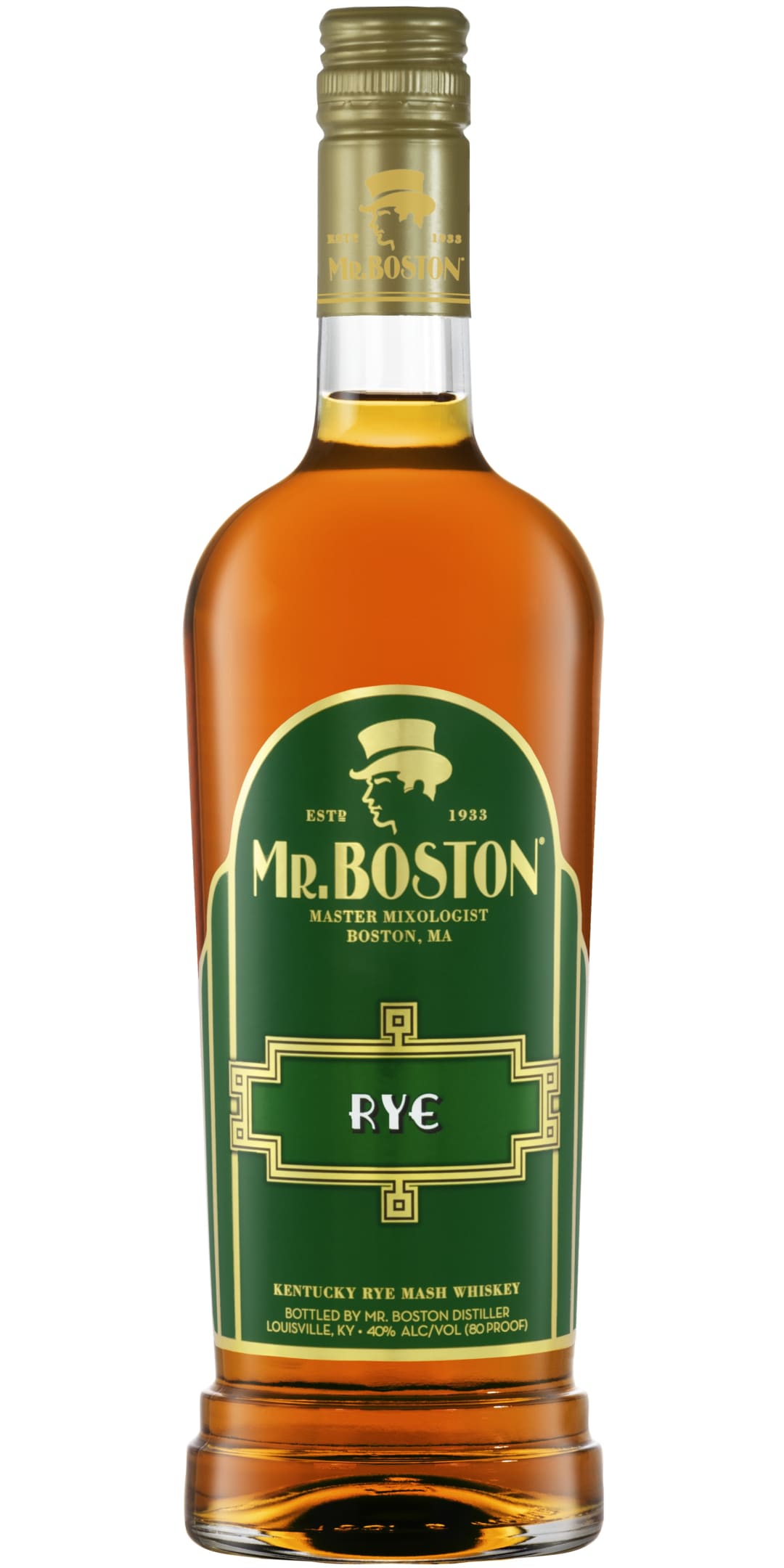 Mr. Boston Rye Whiskey 750ml 80 Proof