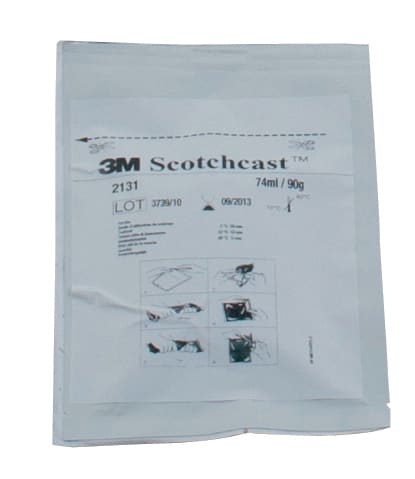 3M™ Scotchcast™ Flame-Retardant Resin Bag SC 2131, Size A, 74 ml, 5 Bags/Case, Bulk