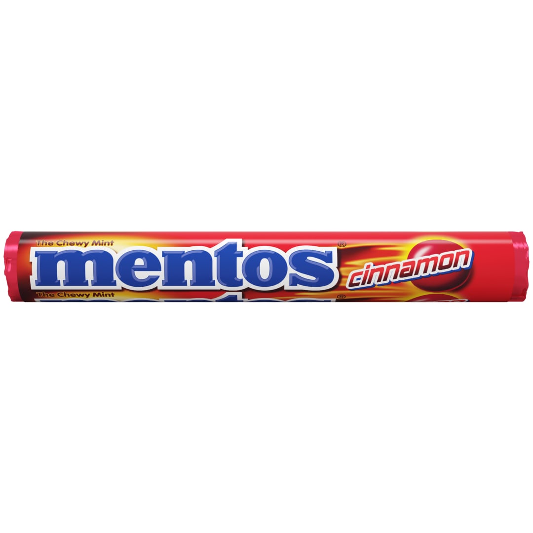 Mentos Chewy Mints Cinnamon 14 pc Single Roll