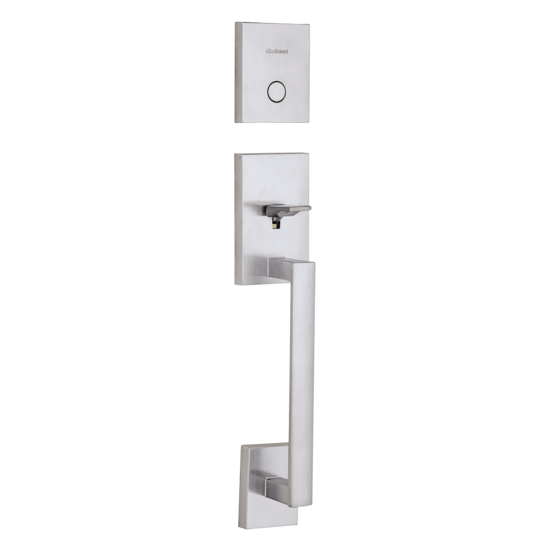 San Clemente Dummy Handleset Exterior Set Only in Satin Chrome