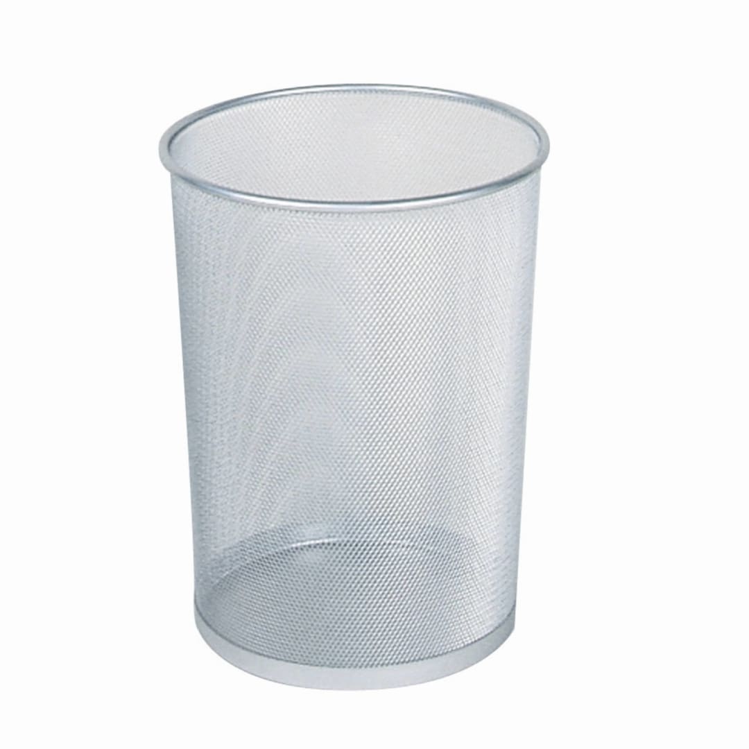 Concept Collection™ Open Top Wastebasket 5 Gal Silver