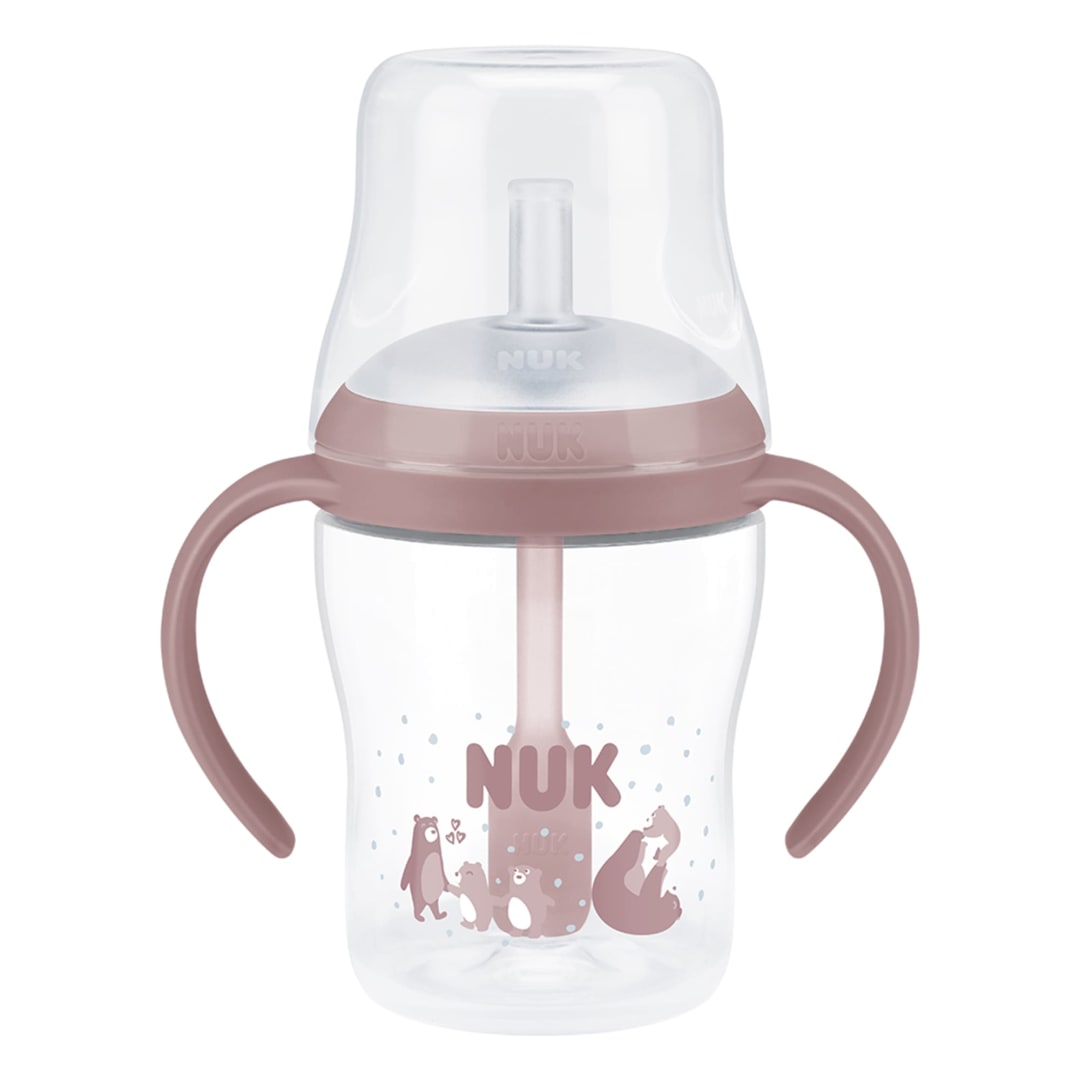 NUK PM 150ML PP LBTL STRAW CL2 BEAR 1/B