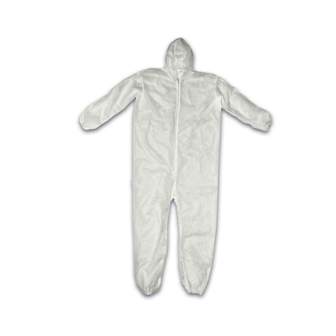 Poly Coveralls with Hood, Elastic Wrists & Ankles, X-Large