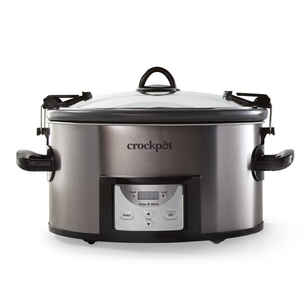 Crockpot® 7-Quart Easy-to-Clean Cook & Carry® Slow Cooker, Stainless Steel