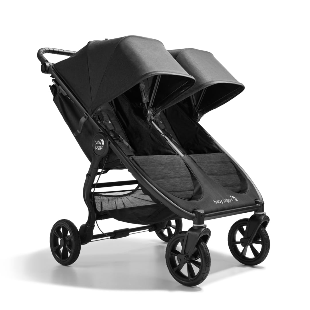 Baby Jogger® City Mini GT2 Double All-Terrain Double Pushchair | Lightweight, Foldable Stroller | Opulent Black