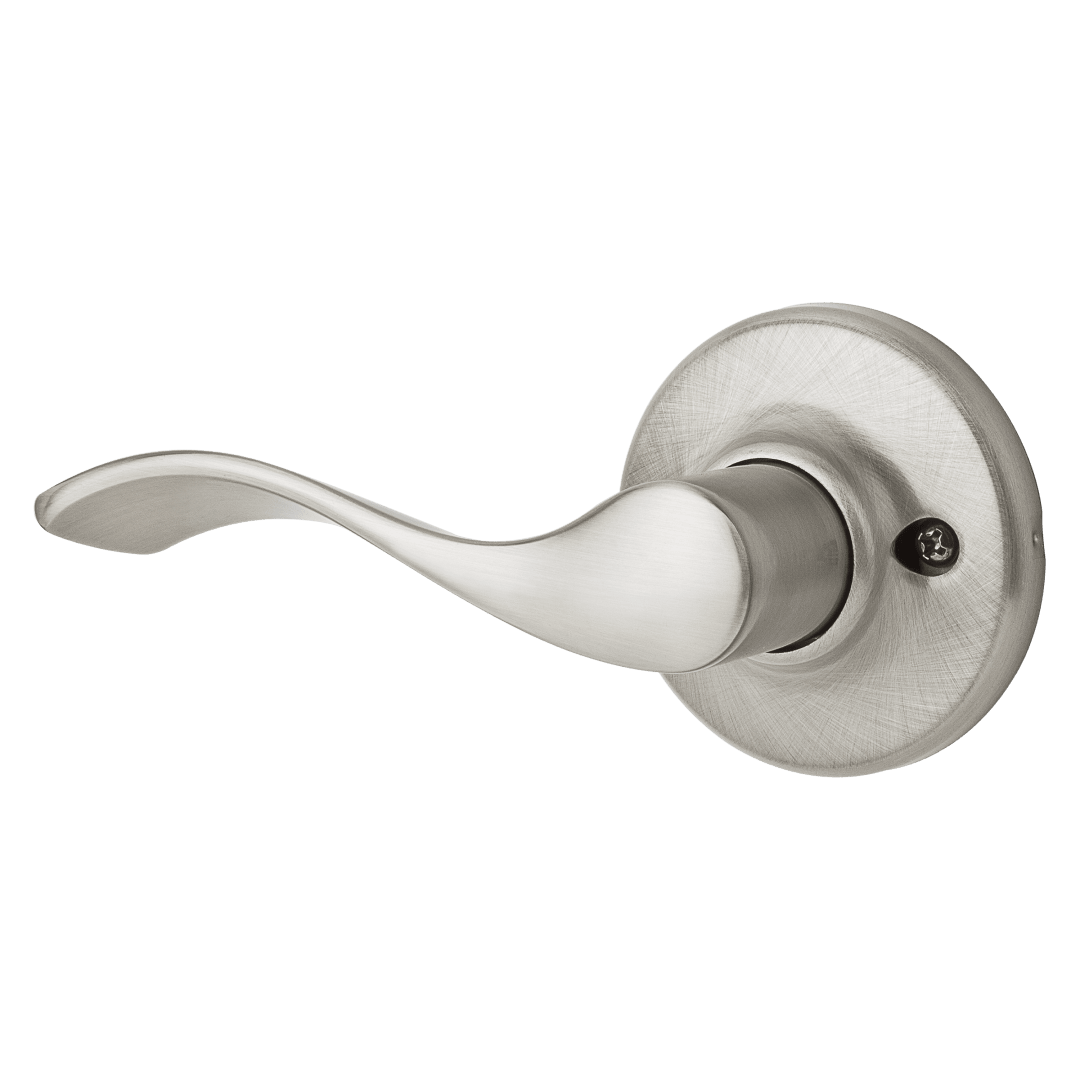 Belmont Left-Handed Dummy Lever in Satin Nickel