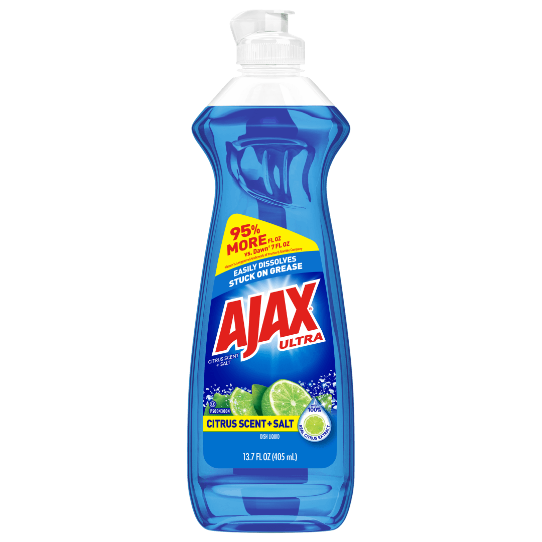 Ajax Ultra Liquid Dish Soap, Citrus Scent + Salt - 13.7 Fluid Ounce