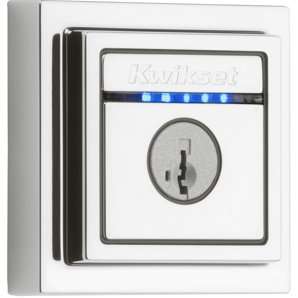 Kevo Touch-to-Open Contemporary Smart Lock, 2nd Gen featuring SmartKey Security™ in Polished Chrome