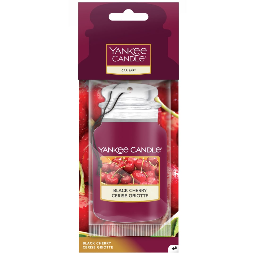Yankee Candle® Car Jar Scented Air Freshener | Black Cherry | Lasts up to 4 Weeks